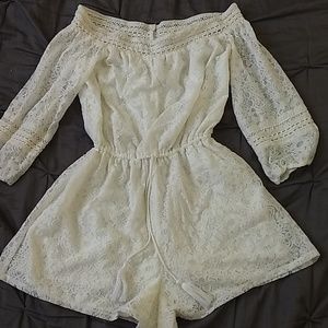 off the shoulder romper